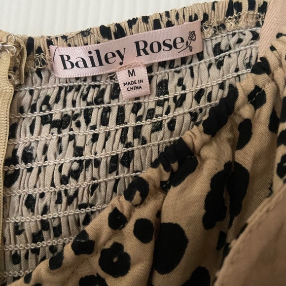 Bailey Rose Cheetah Print Mini Dress dolls kill size M Small mob wife sexy  🐆 - Picture 6 of 7